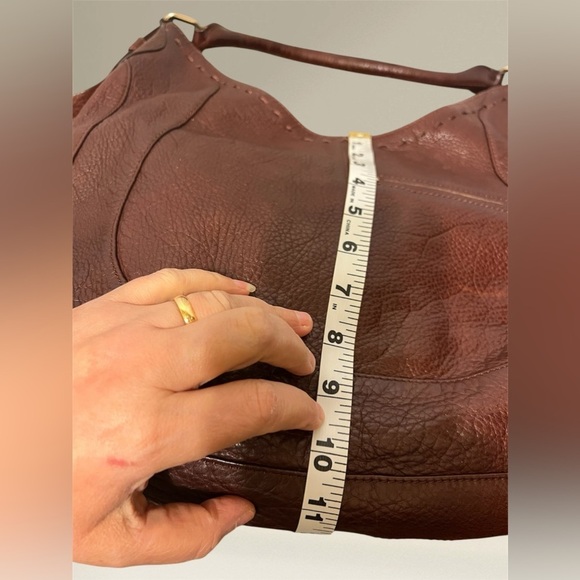 "Authentic B MAKOWSKY VACHETTA LISBON TAN HOBO/SHOULDER BAG STYLE #BM6210- - Picture 12 of 17